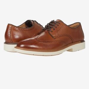 Cole Haan Mens GO TO WING OXFORD British Tan Leather Shoe Size 9.5 M D